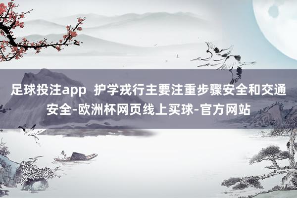 足球投注app  护学戎行主要注重步骤安全和交通安全-欧洲杯网页线上买球-官方网站