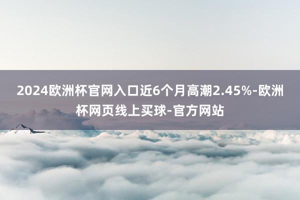 2024欧洲杯官网入口近6个月高潮2.45%-欧洲杯网页线上买球-官方网站