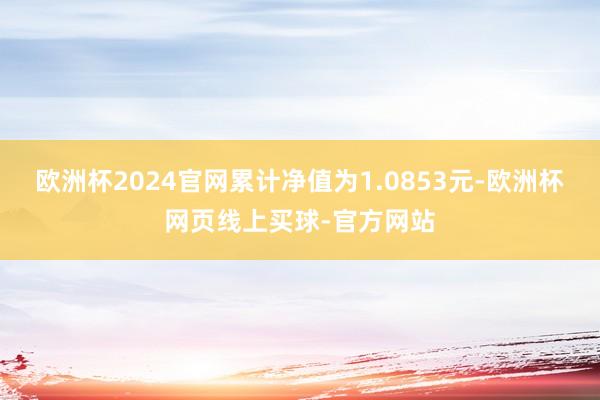 欧洲杯2024官网累计净值为1.0853元-欧洲杯网页线上买球-官方网站